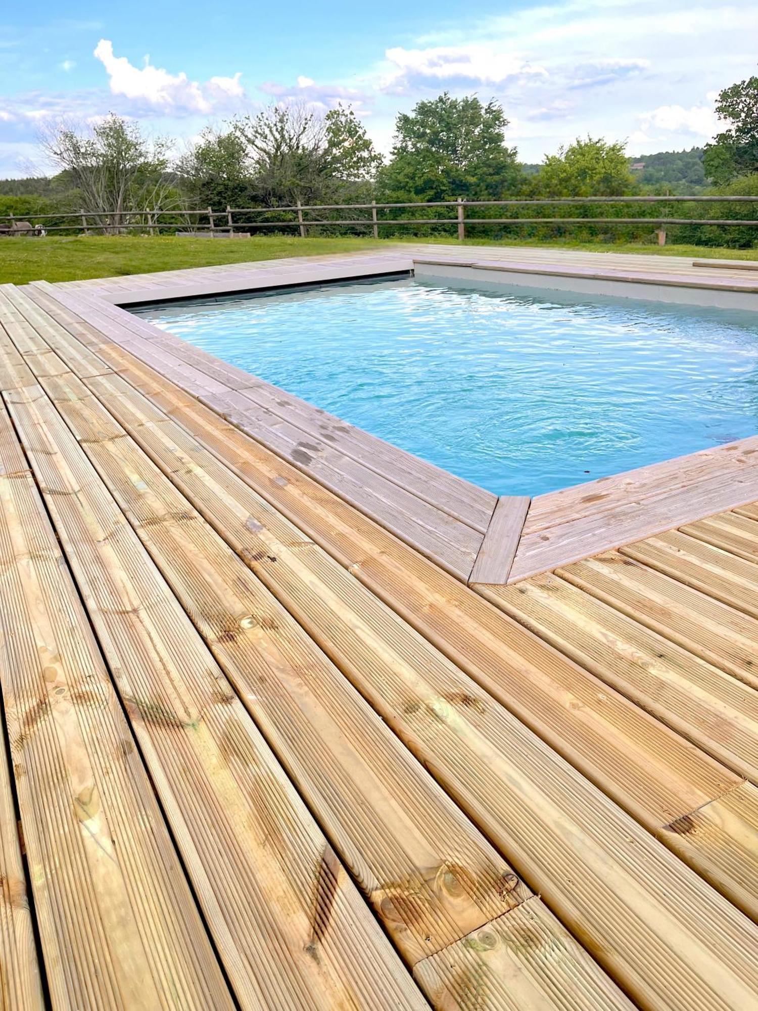 Villa Madelaine Ranch, Nouvelle Piscine 2025 Le Gast Exterior foto
